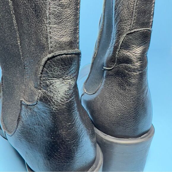 Emanuele Crasto Womens Black Leather Chelsea Boots EU39/US8.5-9 - Picture 6 of 16